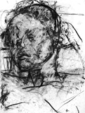 Lost, 2007, charcoal/paper, 30x23"